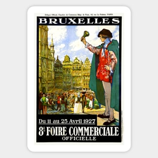 Brussels Belgium Trade Fair 1930 Sticker